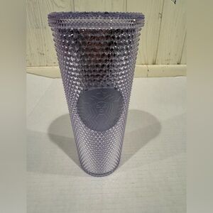 Starbucks Studded Platinum Silver Bling Cold Cup Tumbler 24oz Venti 2019